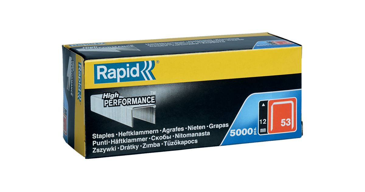 Rapid No. 53 Finewire staple 12 mm | RAPID-REDESIGN